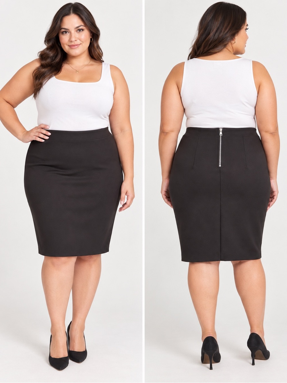 Maze Scuba Woman’s Black Pencil Skirt NWT